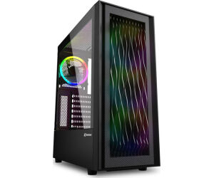 Caja Atx Sharkoon Rgb Wave 2xusb3.0 Rgb Sin Fuente Negro