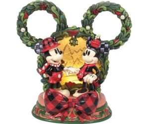 Figura diorama enesco disney mickey y minnie