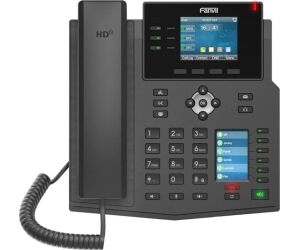 Fanvil X4U, 12 líneas SIP, 1 pantalla lateral