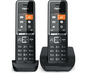 Gigaset COMFORT 550 duo Teléfono analógico Identificador de llamadas Negro