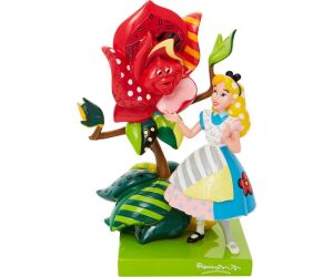 Figura enesco disney alicia en el pais de las maravillas alicia hablando con la rosa