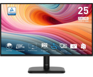 MSI MONITOR PRO MP251L E2.  24.5" PLANO. IPS. 1920x1080. 120Hz. NEGRO.