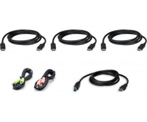Aten Kit De Cable Para Kvm Seguro Displayport Triple Display Usb De 1,8 M (2l-7d02udpx6)