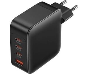 CARGADOR PARED 140W 3xUSB-C + CABLE USB-C/USB-A NEGRO VENTION