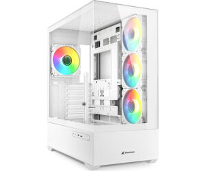 Caja Gaming Atx Sharkoon Ak6 Tgv 4xvent 120mm 2xusb Sn Fuente Blanco