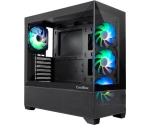 Coolbox Chasis Atx Ga250 Cristal 4xvent.argb