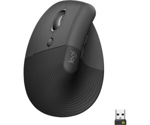 Mouse raton vertical logitech lift for business para zurdos 6 botones 4000 dpi wireless inalambrico grafito