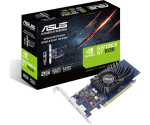 Tarjeta Gráfica Asus GeForce GT 1030/ 2GB GDDR5/ Compatible con Perfil Bajo