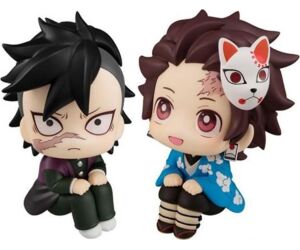 Pack 2 figuras megahouse look up genya & tanjiro kamado prueba final gift set