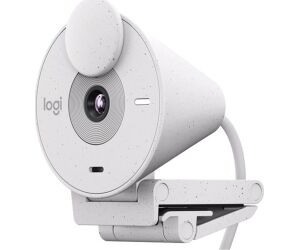 Webcam logitech brio 300 blanco crudo full hd -  usb tipo c