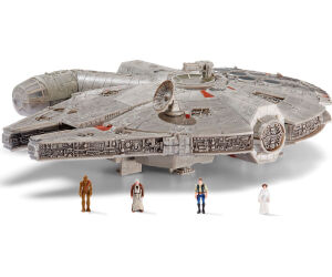 Figura star wars halcon milenario con luz y sonido