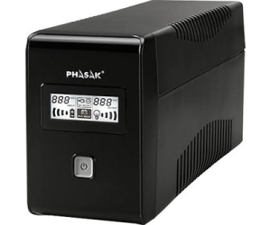 Sai ups phasak 850va interactivo avr 2 x schuko ph 9485 lcd