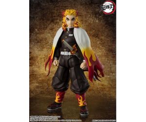 Kyojuro rengoku figura 15 cm demon slayer: kimetsu no yaiba sh figuarts