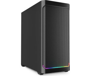 Caja Gaming Atx Sharkoon Ak4 2xvent 120mm 3xusb Sn Fuente Negro Rgb Strip