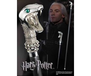 Replica the noble collection harry potter lucius malfoy baston con varita oculta 116 cm