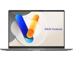 ASUS Vivobook S 14 OLED OLED M5406WA-QD088W Copilot+ PC - Ordenador Portátil 14" WUXGA (AMD Ryzen AI 9 HX 370, 32GB RAM, 1TB SSD, AMD Radeon 890M, Windows 11 Home) Plata Fría - Teclado QWERTY español