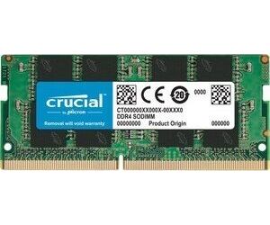 Memoria ram ddr4 8gb crucial - sodimm - 3200 mhz - pc4 25600 cl22