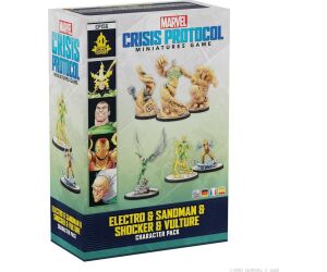 Juego de mesa marvel crisis protocol electro & sandman & shocker & vulture edad recomendada 14 años