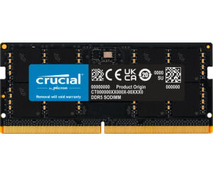Memoria ram ddr5 32gb crucial - sodimm - 5600 mhz - pc5 44800 - cl46