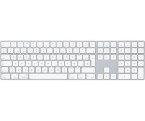 Teclado Inalmbrico Apple Magic Keyboard/ con Teclado numrico/ Plata
