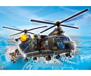 Playmobil fuerzas especiales helicóptero banana
