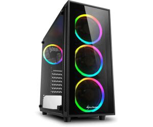 Caja Atx Sharkoon Tg4 Rgb 2xusb3.0 Sin Fuente Negro