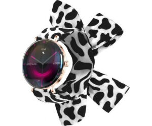 Forever Smartwatch Lucca SB-370/ Notificaciones/ Frecuencia Cardiaca/ Oro Rosa/ Incluye Correa Moteada