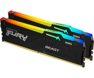 Memoria Kingston 16gb Kit2 6000mt/s Ddr5 Cl30Â  Fury Beast Rgb Xmp - Kf560c30bbak2-16