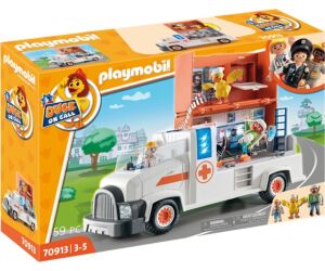 Playmobil duck on call camion ambulancia
