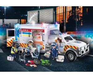 Playmobil vehiculo de rescate: us ambulance
