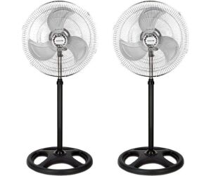 Ventilador de pie thulos et - f18sf - pack 2 45 cm - altura regulable - 80w