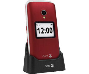 Telefono movil senior doro 2424 2.4 pulgadas 16mb 8mb rojo t3mpx