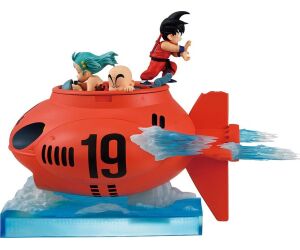 Figura ichibansho dragon ball son goku & bulma & krillin (vs red ribbon army) 16cm