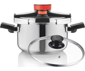 Olla Easy Lock Inox + Valvula Rotativa 6l Haeger