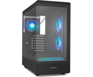 Caja Nox Semitorre Frameless Hummer Signal Argb Negro Usb Type C