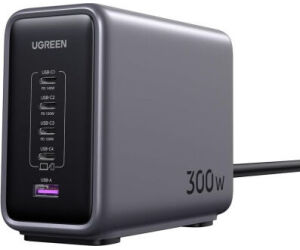 Ugreen 90903B cargador de dispositivo móvil Universal Negro, Gris Corriente alterna Carga rápida Interior