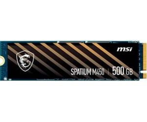 MSI SPATIUM M450 PCIe 4.0 NVMe M.2 500GB PCI Express 4.0 3D NAND