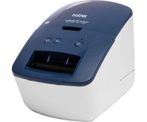 Impresora de Etiquetas Brother QL-600B/ Térmica/ Ancho etiqueta 62mm/ USB/ Azul y Blanca