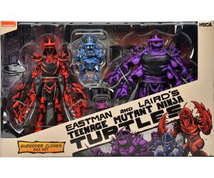 Figura neca teenage mutant ninja turtles mirage comics shredder clones box set 18cm