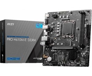 MSI PRO H610M-E DDR4 placa base Intel H610 LGA 1700 micro ATX
