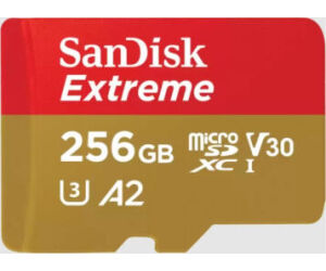 SanDisk Extreme 256 GB MicroSDXC UHS-I Clase 3