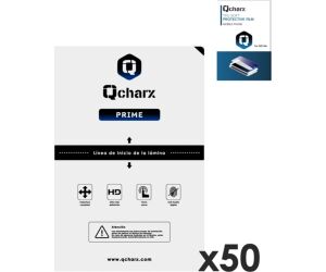 Laminas de proteccion frontales qcharx hidrogelprime para qx1 lite 50 unidades