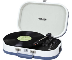 Sally Tocadiscos Trev Bluetooth Bateria Recargable Usb Tt 1020 Bt Turquesa