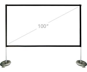 iggual Pantalla exterior portable 100" 221x124 cm
