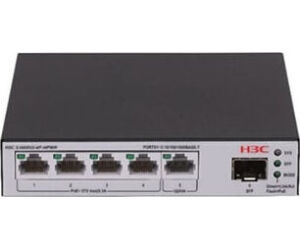 H3C LS-1600V2-6P-HPWR-GL switch Gestionado L2 Gigabit Ethernet (10/100/1000) EnergÃ­a sobre Ethernet (PoE) Gris, Negro