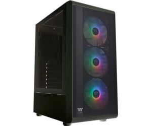 Caja Thermaltake S200 Tg Atx 2xusb 3.0 Argb Sin Fuente Negro