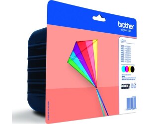 Pack cartuchos tinta brother lc223valbp negro cian magenta amarillo 550 paginas