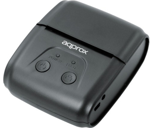 Impresora de Tickets Approx appPOS58PORTABLE+/ Térmica/ Ancho papel 58mm/ USB-Bluetooth/ Negra