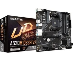 Placa Base Gigabyte A520M DS3H V2 Socket AM4/ DDR4/ PCIe 3.0/ Micro ATX