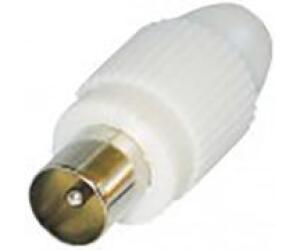 Conector Antena coaxial Blanco Macho